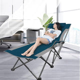 ZIRIA Outdoor Foldable Simple Camping Lounge Chair, Multifunctional Office Single Lunch Break Lounge Chair - Photo 3