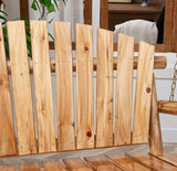 Outdoor Porch Swing Front Porch Hanging Wooden Bench Swing 2 Seat Chair for Garden, Patio, Backyard, Playground - Photo 7