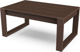 POLYWOOD® Edge Coffee Table, Mahogany