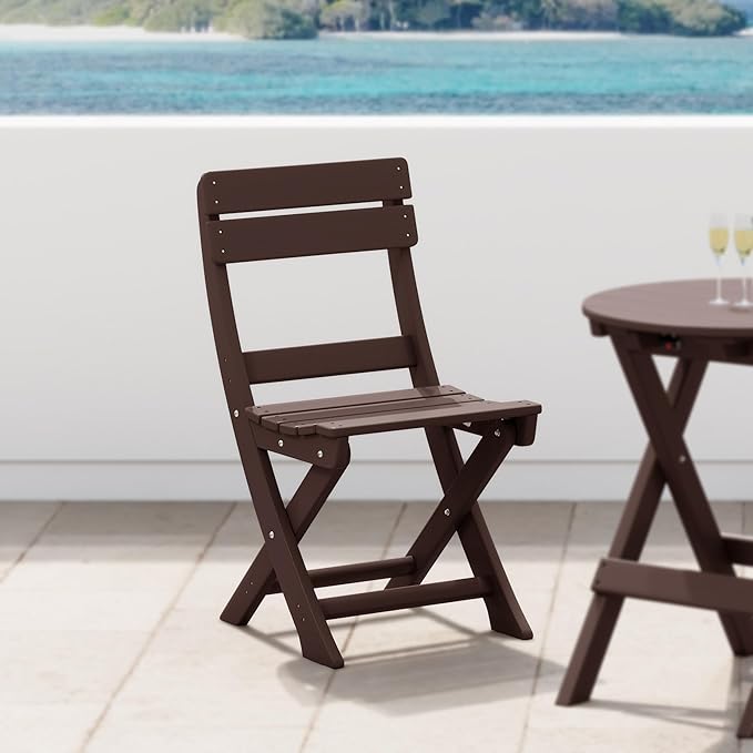 Costaelm Outdoor Patio Modern Folding Dining Chair - Photo 2