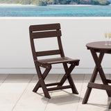 Costaelm Outdoor Patio Modern Folding Dining Chair - Photo 2