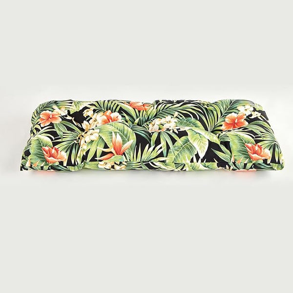 BrylaneHome Tufted Bench Cushion - 45.5" L x 19" W x 3" H- Patio & Outdoor - Water - Photo 1
