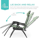 Best Choice Products Set of 2 Adjustable Steel Mesh Zero Gravity Lounge Chair Recliners w/Pillows and Cup Holder Trays - Photo 4