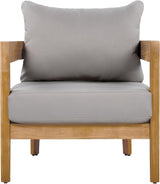 Christopher Knight Home Nadine Acacia Wood Club Chairs Set of 2, Outdoor Accent Chair, Tub Shape Design Armchair - Photo 5