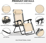Zero Gravity Chair, Portable Outdoor Chair - Photo 5