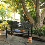 50inch Outside Bench Seats Chair Patio Outdoor Garden Bench, Patio Park Bench, Front Porch Bench - Photo 9