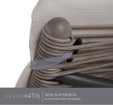Grand patio Outdoor Chaise Lounge Sunbathing Chair Arc Lounger with Wicker Cushion Multipurpose Lounge Chair for - Photo 4