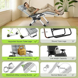 Suteck Zero Gravity Chair, Reclining Camping Lounge Chair w/Removable Cushion, Upgraded Lock and Cup Holder - Photo 8