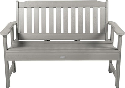 highwood Lehigh Garden Bench, 4 Feet, Harbor Gray