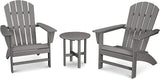 POLYWOOD Nautical 3-Piece Adirondack Chair Set - Photo 1
