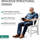 YITAHOME HDPE Chairs Set of 2, Sturdy Patio Chair w/Max Bearing 330 LBS, All-Weather Outdoor Patio Chairs for Terrace - Photo 4