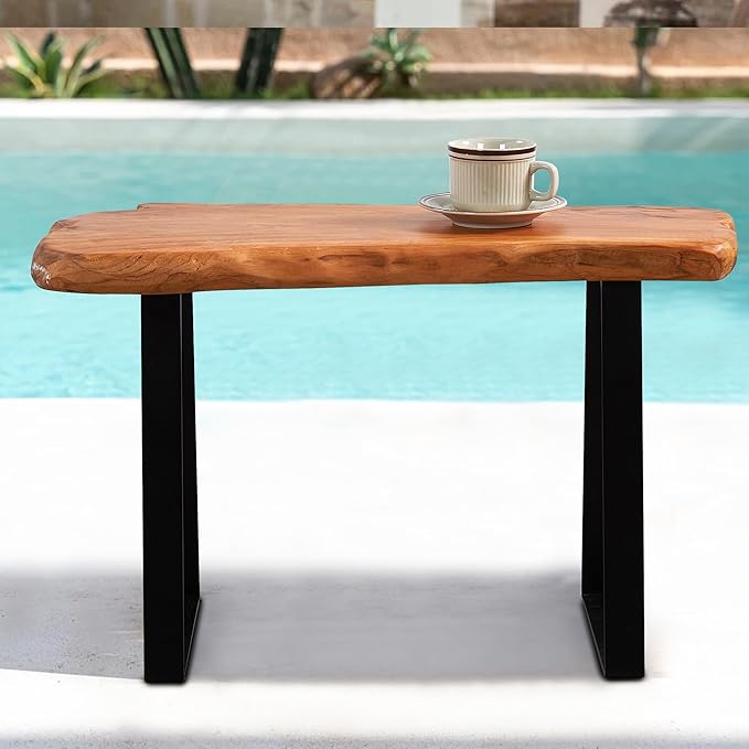 Cedar Root Entryway Bench 28" x 12" x 16"H Rustic Solid Wood Live Edge Natural Accent Coffee Side Table for Living Room Bedroom Outdoor Vintage Garden Foot Stool