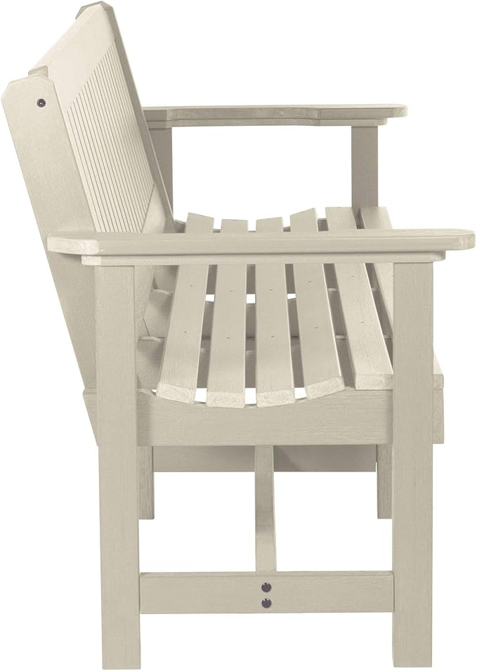 Sequoia Professional CM-BENSQ62-WAE Commercial Grade Exeter 6 Foot Garden Bench, Whitewash