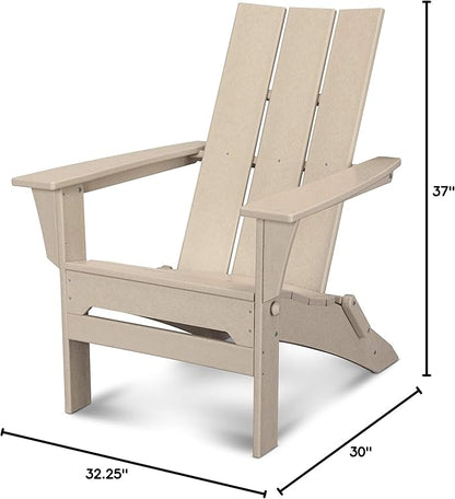 POLYWOOD Modern Folding Adirondack Chair
