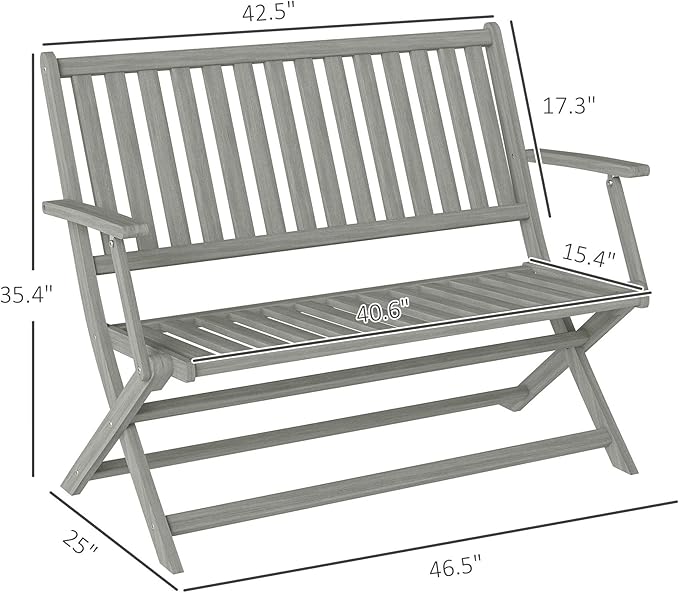 Acacia Wood Garden Bench