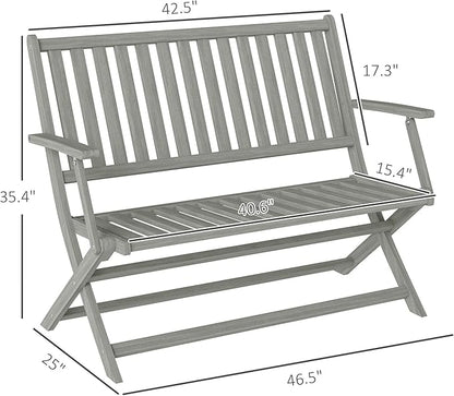 Acacia Wood Garden Bench
