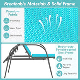 Giantex 2 Pack Patio Lounge Chair, Outdoor Chaise Lounge with 5 Adjustable Backrest, Sturdy Steel Frame - Photo 3