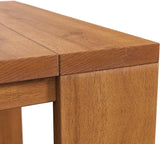 Modway Tahoe Acacia Wood Outdoor Patio Side Table in Natural - Ideal as Perfect Porch Furniture or Square Accent Table - Photo 6