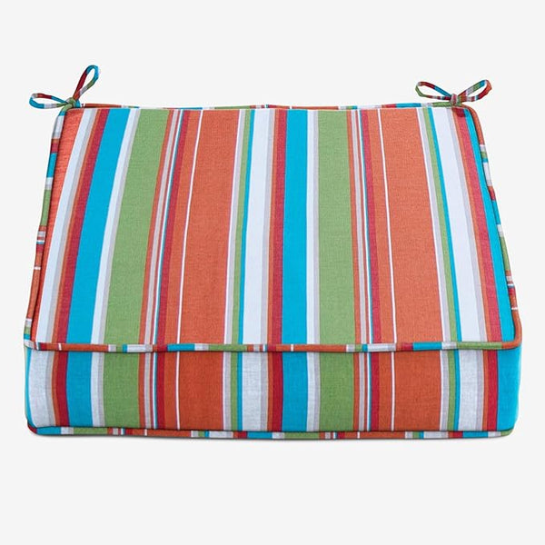 BrylaneHome Extra-Thick Seat Cushion - 23”L x 22”W x 5.5”H - Patio & Outdoor - Water - Photo 1