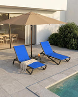 Lounge Chair Outdoor, Aluminum Chaise Lounge Outdoor, Lightweight Lounge Chairs for Outside with 5 Adjustable Backrest - Photo 8