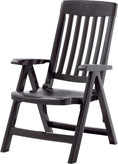 KETTLER Sieger Resin Folding Chair Anthracite Gray
