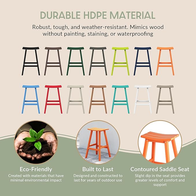 WestinTrends Malibu Malibu 29 Inch High Backless Seat Bar Stools (Set of 3), Orange