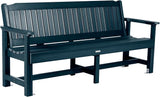 Sequoia Professional Commercial Grade Exeter Garden Bench, 6ft, Federal Blue - Photo 1