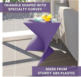 LeisureMod 15.75" Triangular Side Table, Stackable Plastic Accent End Table for Indoor & Outdoor Use - Photo 8