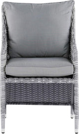 Elle Decor Vallauris Patio Outdoor Furniture Collection, Premium All Weather Wicker, 5 Piece Non-Reclining Set, Gray - Photo 5