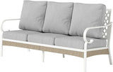 Metal Patio Furniture Sofa with 5.75" Extra Thick Cushion - Photo 9