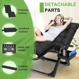 ZENPETIO 29In XL Zero Gravity Chair w/Cushion, Zero Gravity Recliner Lounge Chair for Indoor and Outdoor - Photo 4