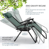 Nestl Zero Gravity Chairs 1 Pk, Portable Patio Lounge Outdoor with Pillows & Cup Holder Trays - Photo 4