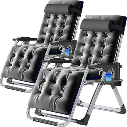 Slsy Zero Gravity Chair, Reclining Lounge Chair with Removable Cushion & Tray for Indoor and Outdoor, Patio Recliner Folding Reclining Chair