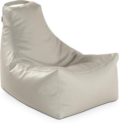 Jaxx Juniper Nautical Edition - Casual Bean Bag Seating for Boat, Yacht & Watersports - Marine Vinyl, Mineral Gray