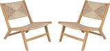 Christopher Knight Home Oner Lounge Chair Outdoor Set of 2, Sturdy Acacia Wood Armless Chair - Photo 7