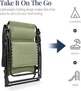 Best Choice Products Oversized Padded Zero Gravity Chair, Folding Outdoor Patio Recliner - Photo 5