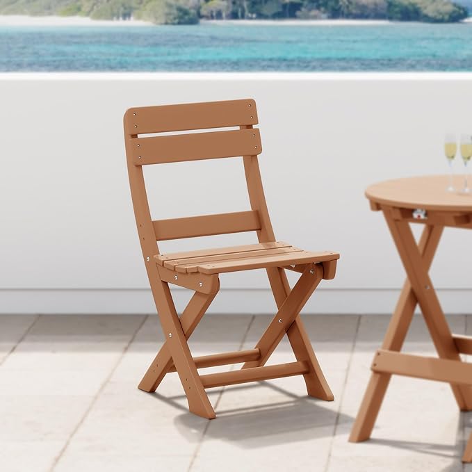 Costaelm Outdoor Patio Modern Folding Dining Chair - Photo 8
