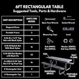 COATEDOUTDOORFURNITURE Heavy-Duty Portable Outdoor Picnic Table - Photo 8
