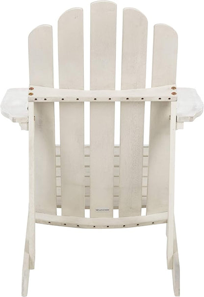 Safavieh Outdoor Topher White Wash Classic Adirondack Chair