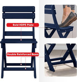 Costaelm Outdoor Patio Modern Folding Dining Chair - Photo 6
