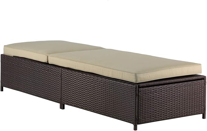 Serta Laguna Brown Resin Wicker Outdoor Patio Furniture Collection, Easy Assembly, Porch or Pool - Photo 7