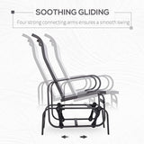 Outsunny Outdoor Glider Chair, Gliders for Outside Patio with Smooth Gliding Mechanism and Lightweight Construction for - Photo 4