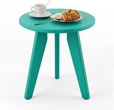 HDPS Outdoor Side Table, Small Round Side Table Weather-Resistant, Outdoor Side Tables for Patio, Porch, Deck - Photo 1
