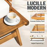 Idzo Lucille Updated 800lbs Capacity Acacia Patio Loveseat - Photo 4
