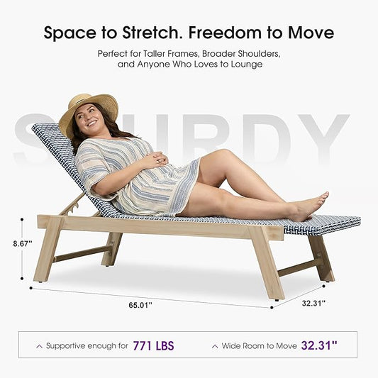 PURPLE LEAF Extra Large Patio Chaise Lounge 2 Pieces French Outdoor Wicker Lounger Matte White Aluminum Frame 771LBS Capacity PE Rattan Adjustable Backrest for Pool Garden Beach Backyard Navy