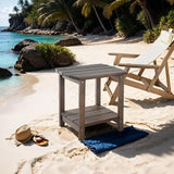 Adirondack Side Table, Double Outdoor Side Tables 16.5" Solid End Tables - Photo 2