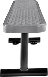 Global Industrial 6'L Heavy Duty Expanded Metal Mesh Flat Bench with Steel Frame, Portable Outdoor Bench - Photo 6