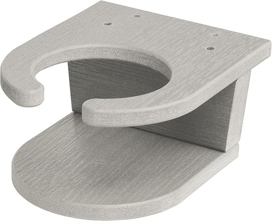 highwood Screw-On Cup Holder for Adirondack Chairs, Harbor Gray
