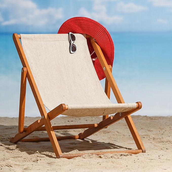 PATIKIL Beach Chair Replacement Fabric, 45 x 17 Sling Chair Replacement Oxford Cloth for Lounge, Patio, Camping, Pink - Photo 6