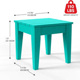 Costaelm Small Outdoor Side Table, Patio End Table Weather Resistant Outdoor Coffee Table - Photo 3